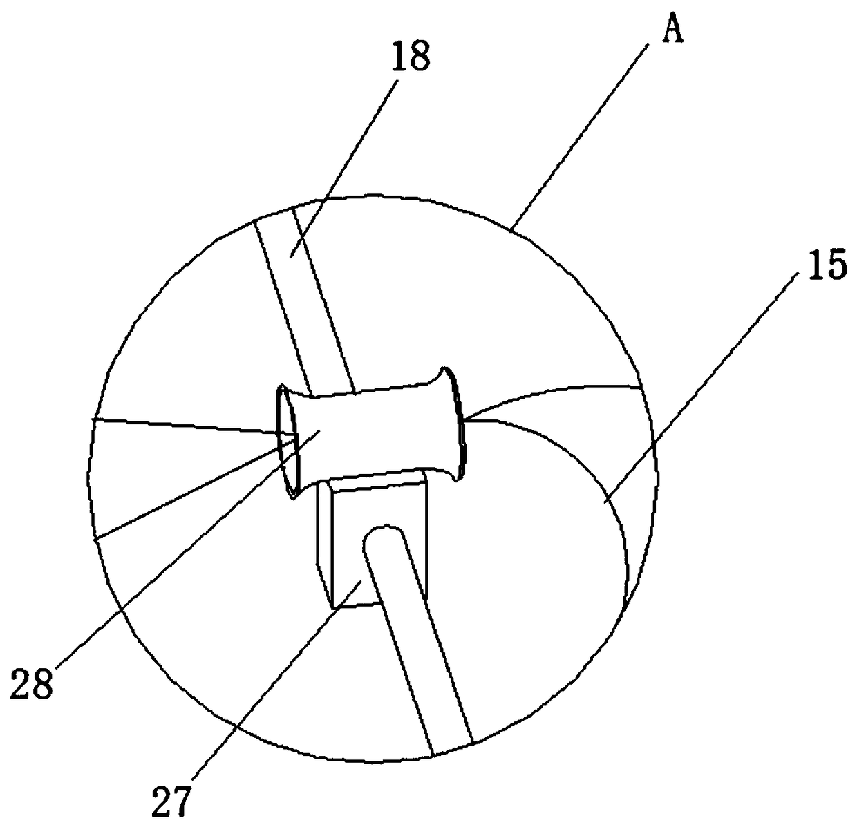 Separating pulling device for loose knee joints for rehabilitation department