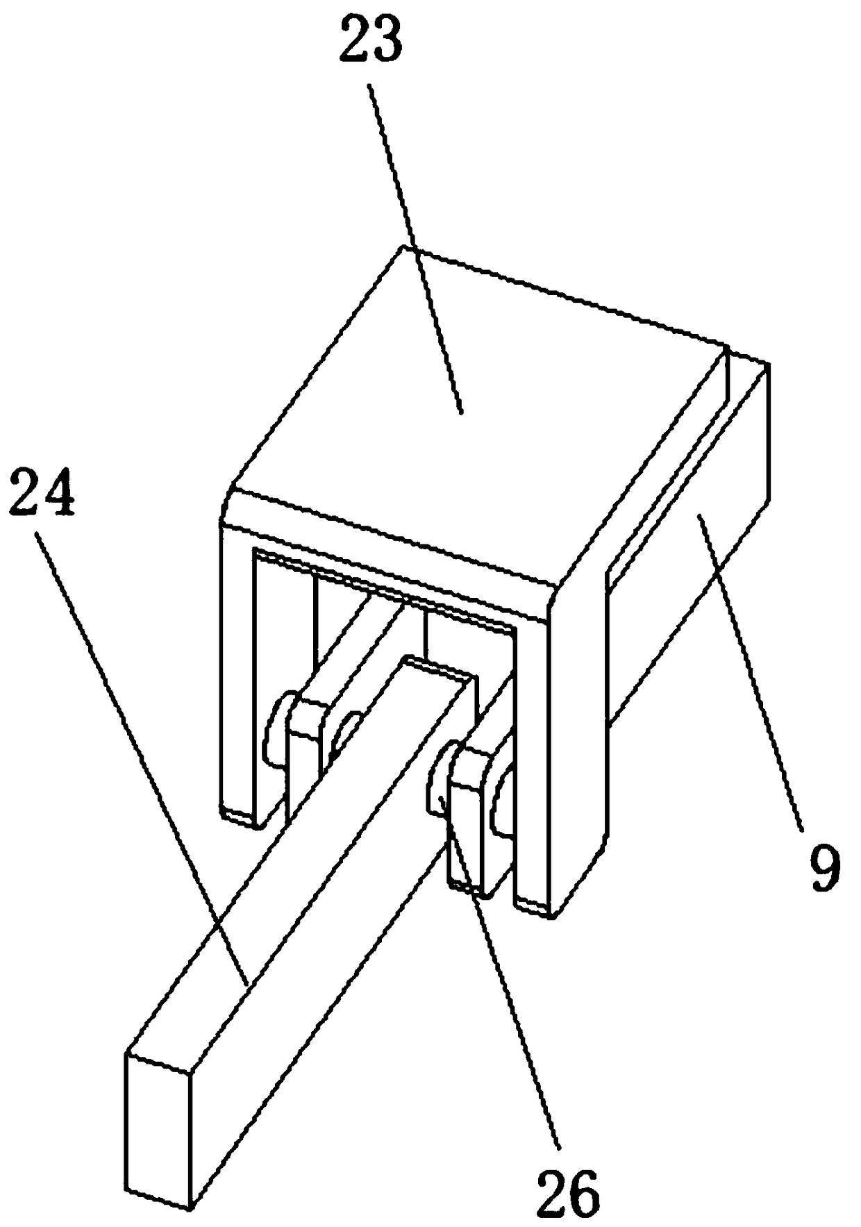 Separating pulling device for loose knee joints for rehabilitation department