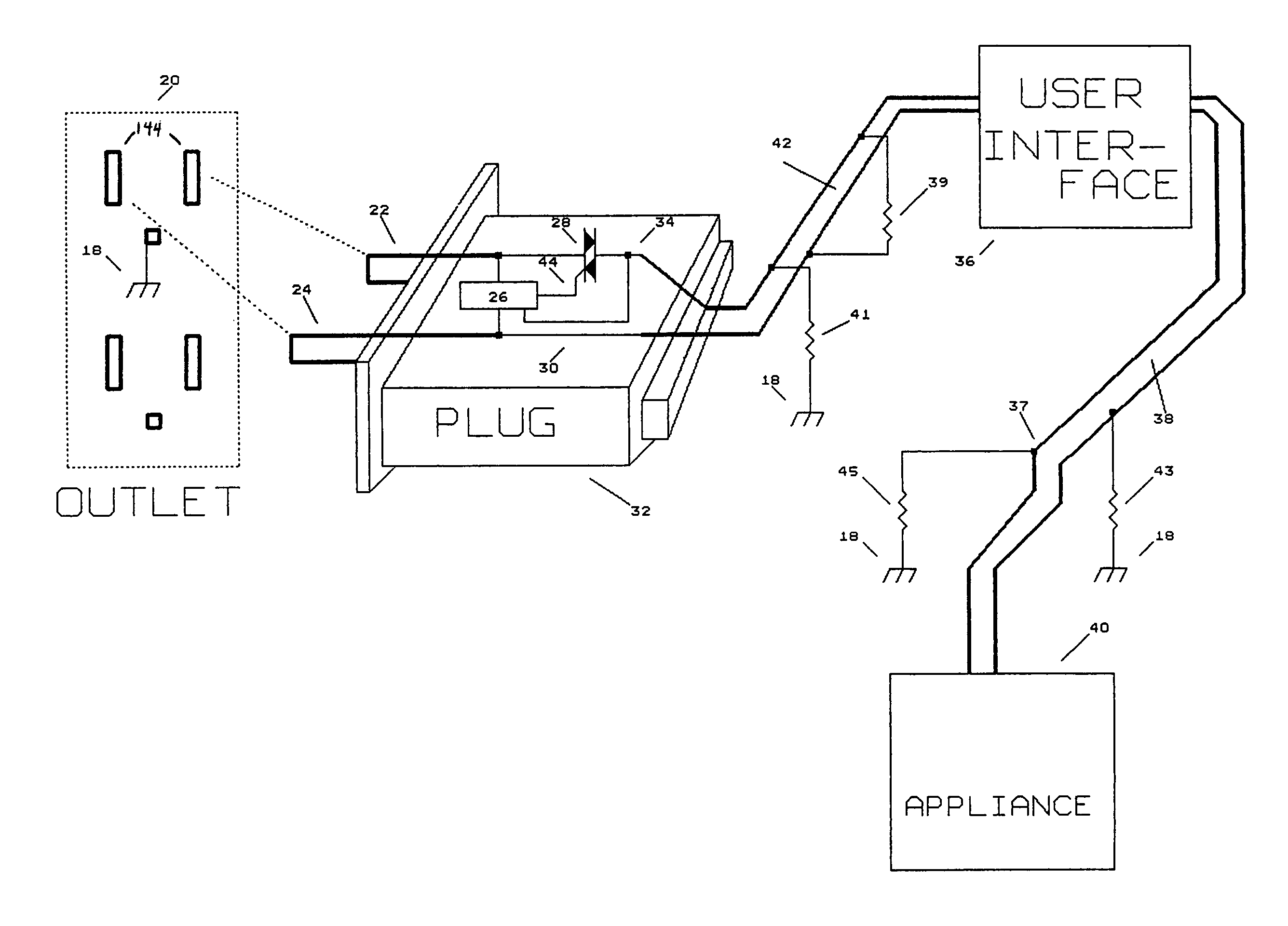 Cordset based appliance controller