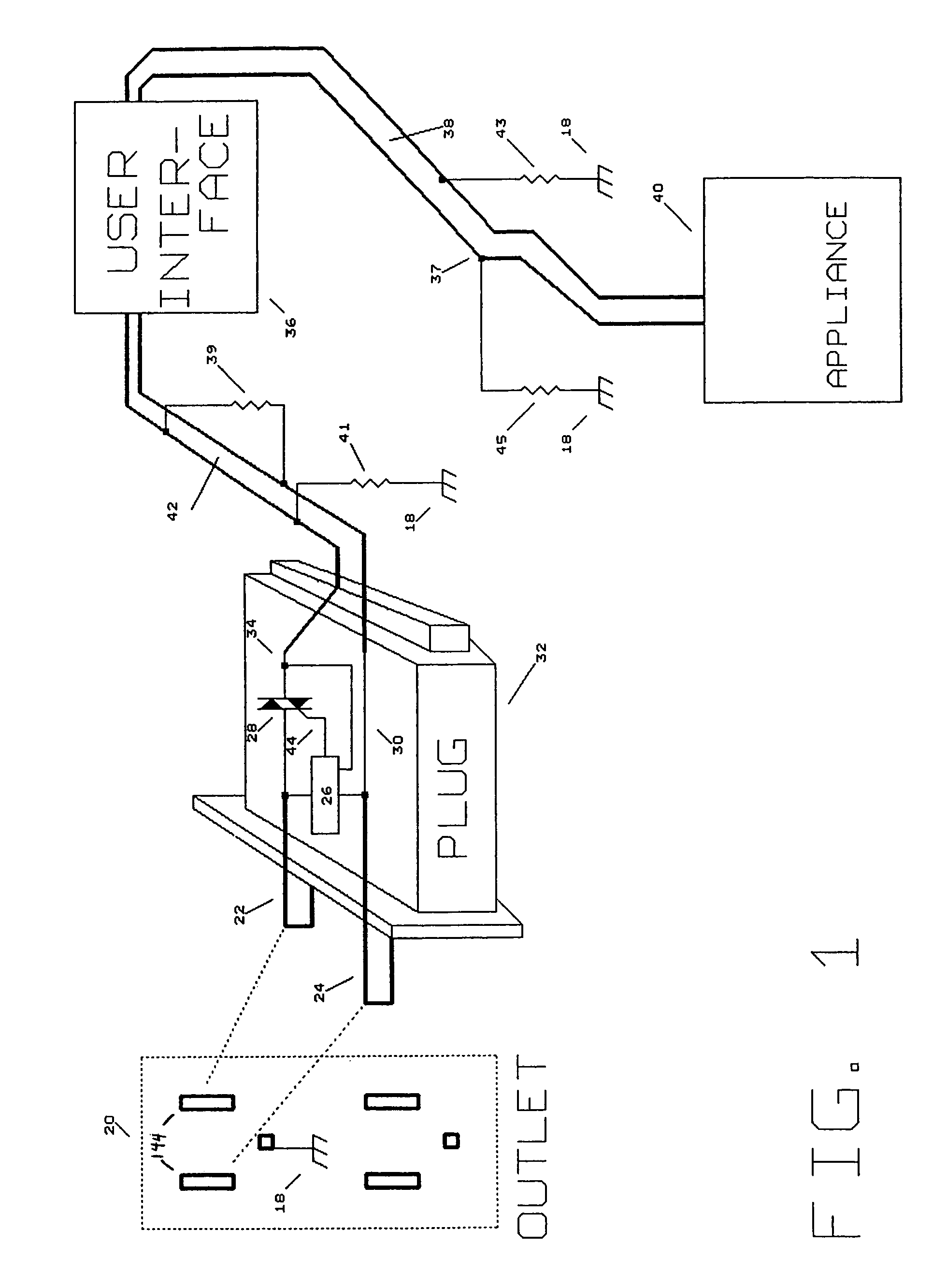 Cordset based appliance controller