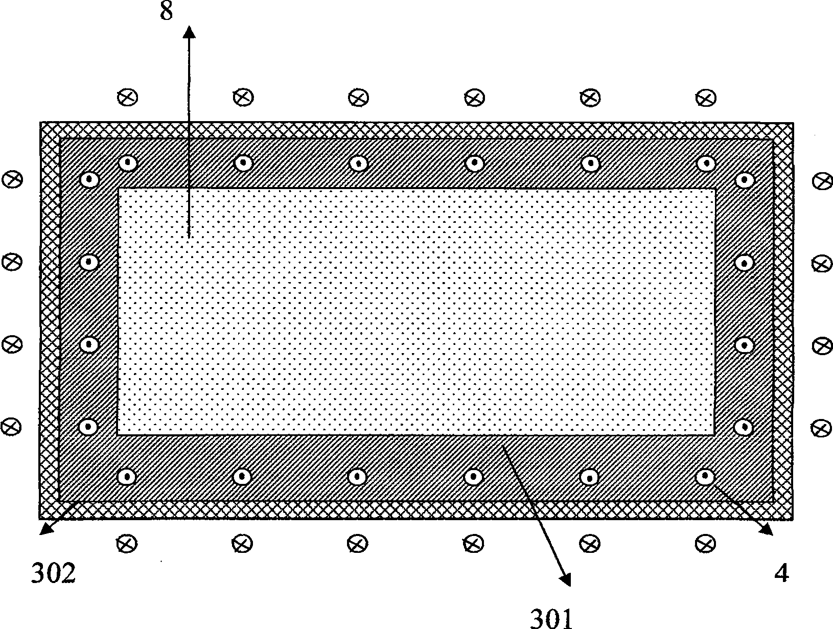 Electromagnetic induction type plasma flat backlight source