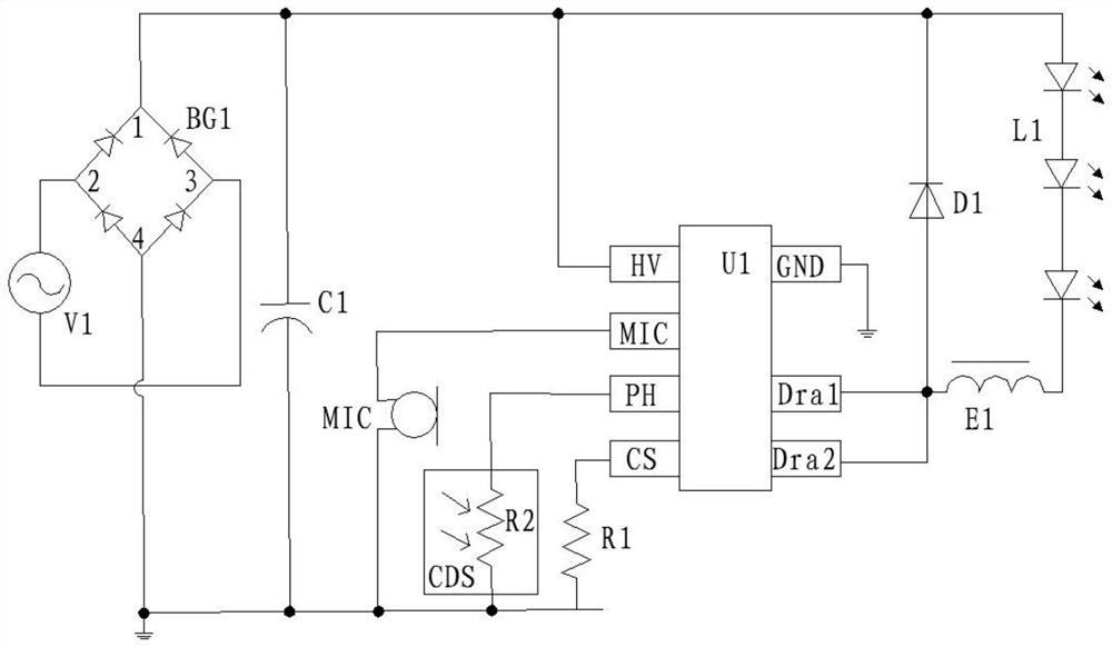 Intelligent sound and light controlled bulb lamp