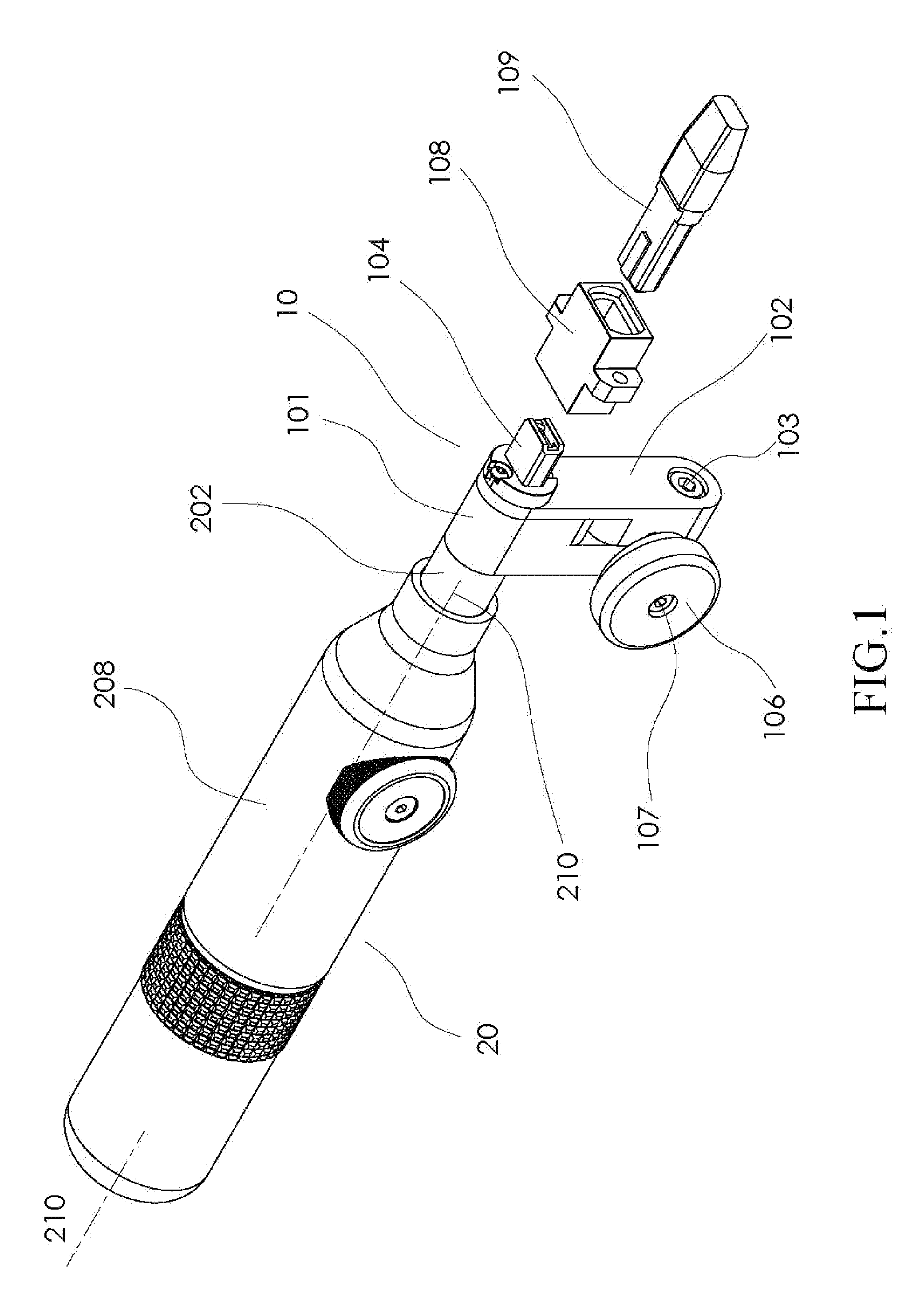 Adaptive device for shifting imaging axis across fiber-optic endfaces in multi-fiber connector for inspection