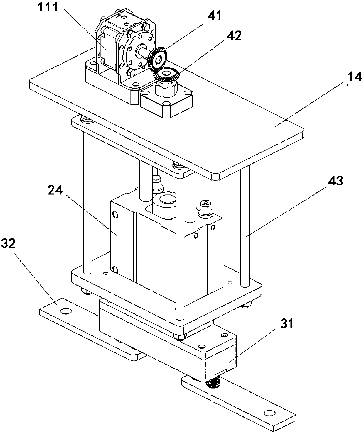 A high-voltage current transformer primary wiring crimping device