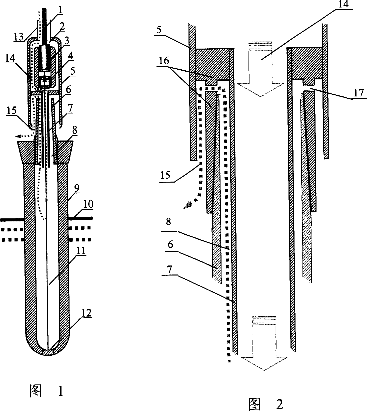 Liquid steel temperature fast response infrared continuous measuring device