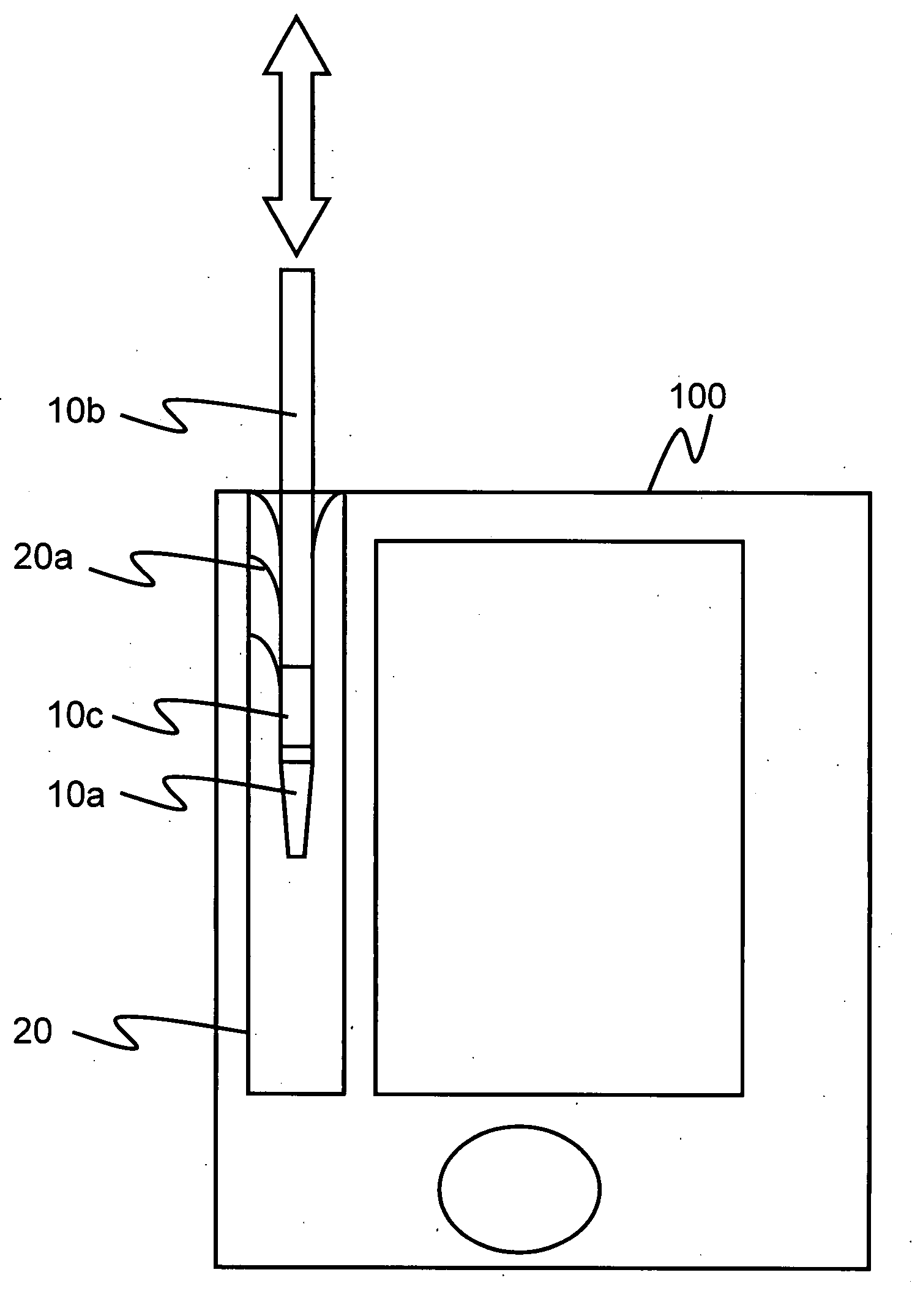 Trigger operated portable electronic device