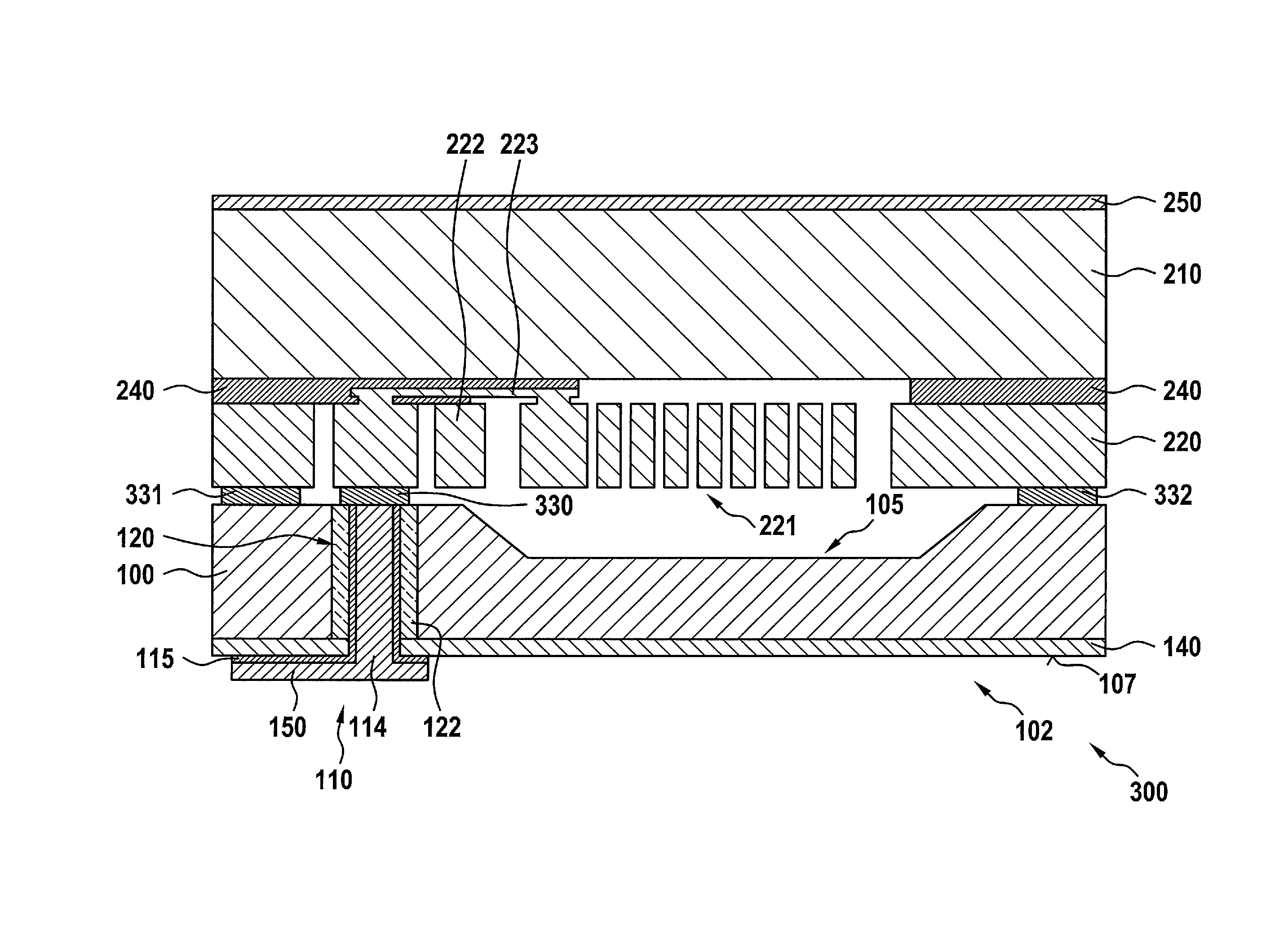 Method for manufacturing a component having an electrical through-connection