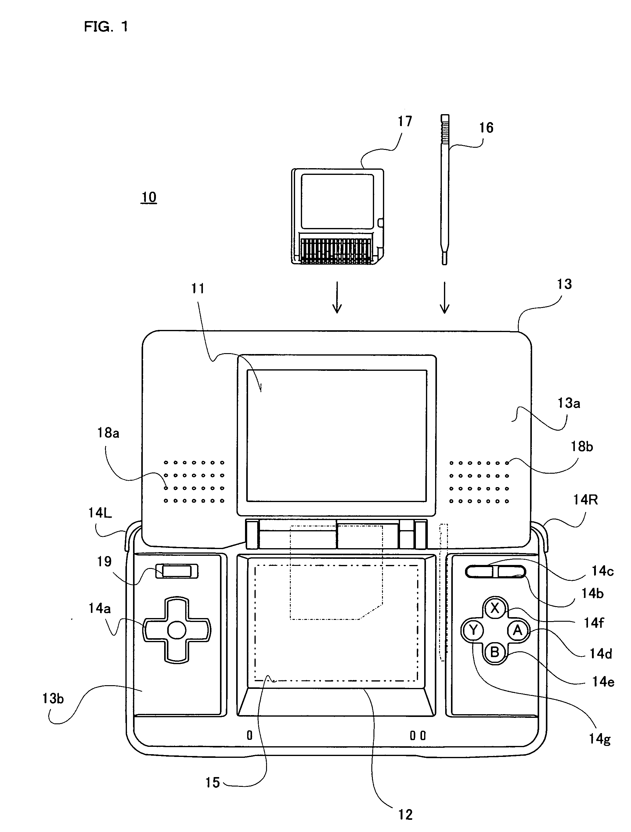 Image processing program and image processing device for moving display area