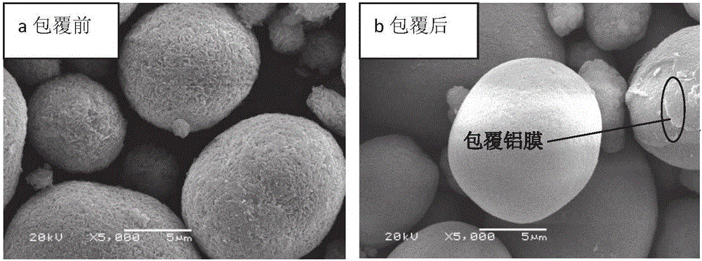 Lithium ion battery composite cathode material LiNi1-x-yMxAlyO2 with core-shell structure and preparation method of lithium ion battery composite cathode material LiNi1-x-yMxAlyO2