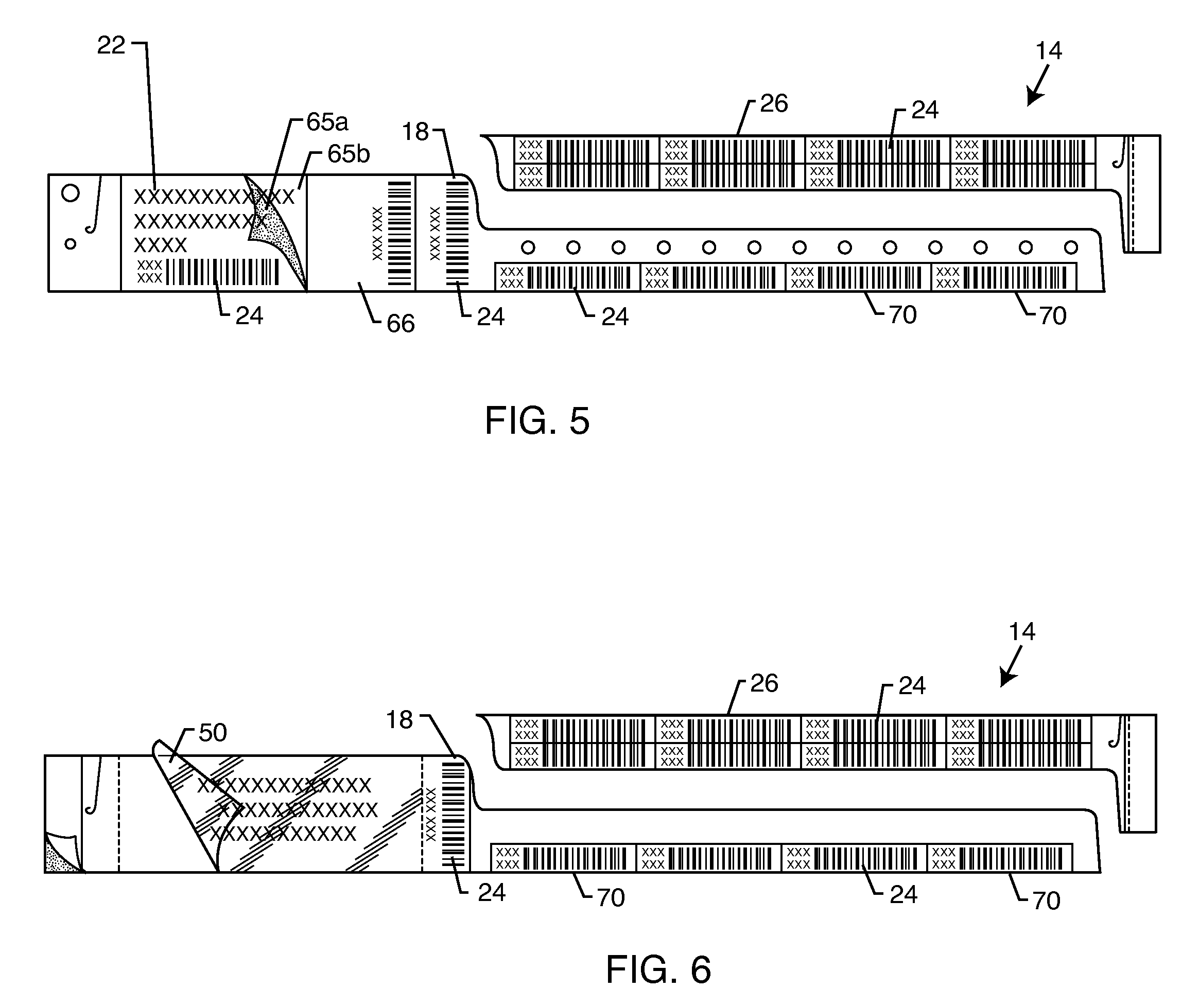 Form for wristband with adjacent labels