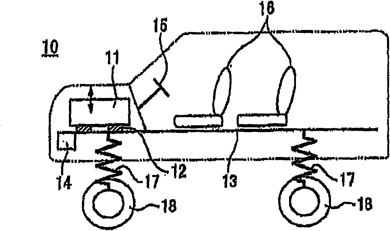 Vibration damping device, method of controlling vibration damping device, method of correcting offset of vibration damping device, and leaf spring