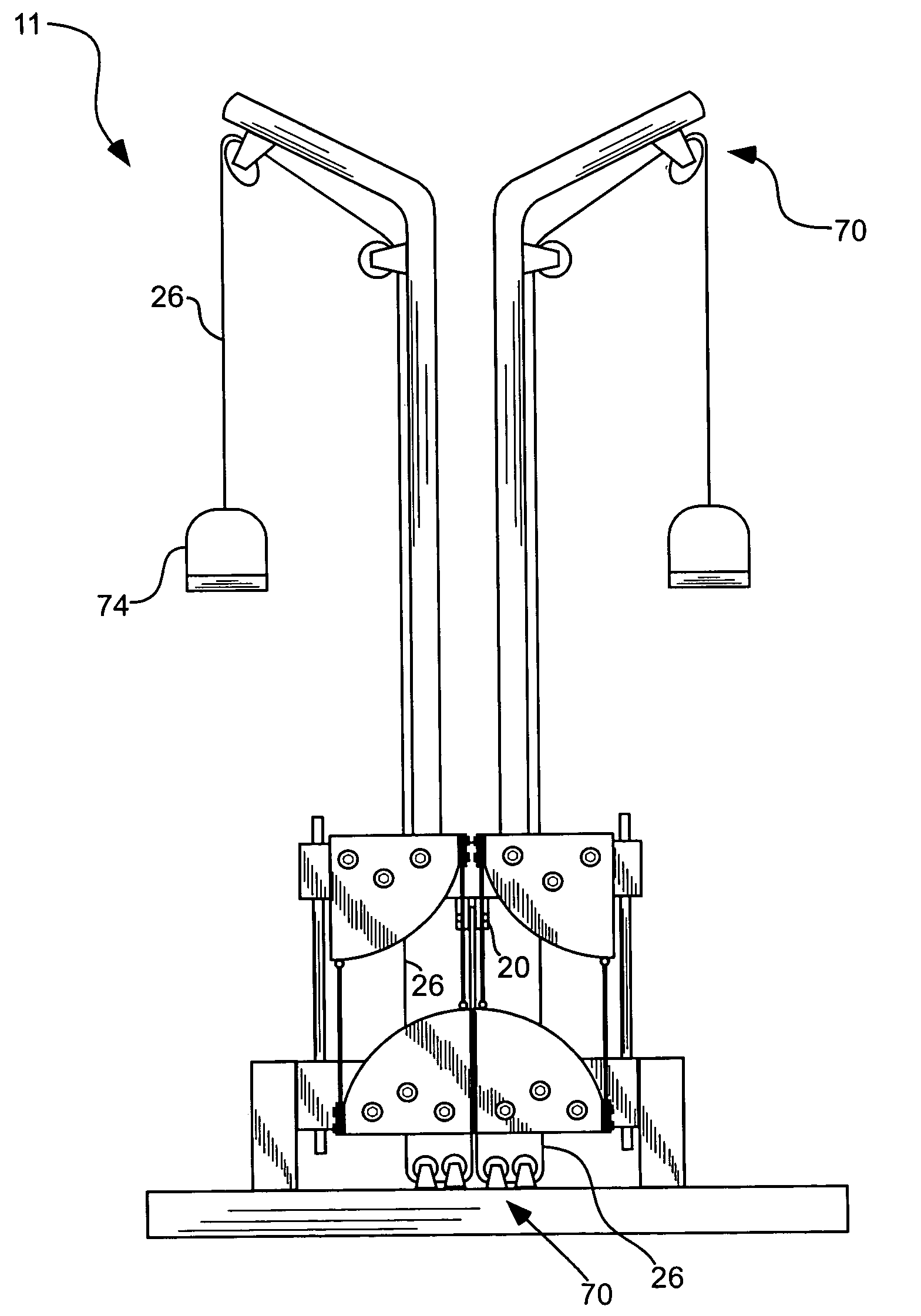 Substantially constant-force exercise machine