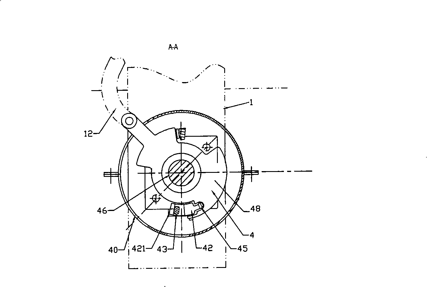 Double-column horizontal rotation type high-voltage isolation switch