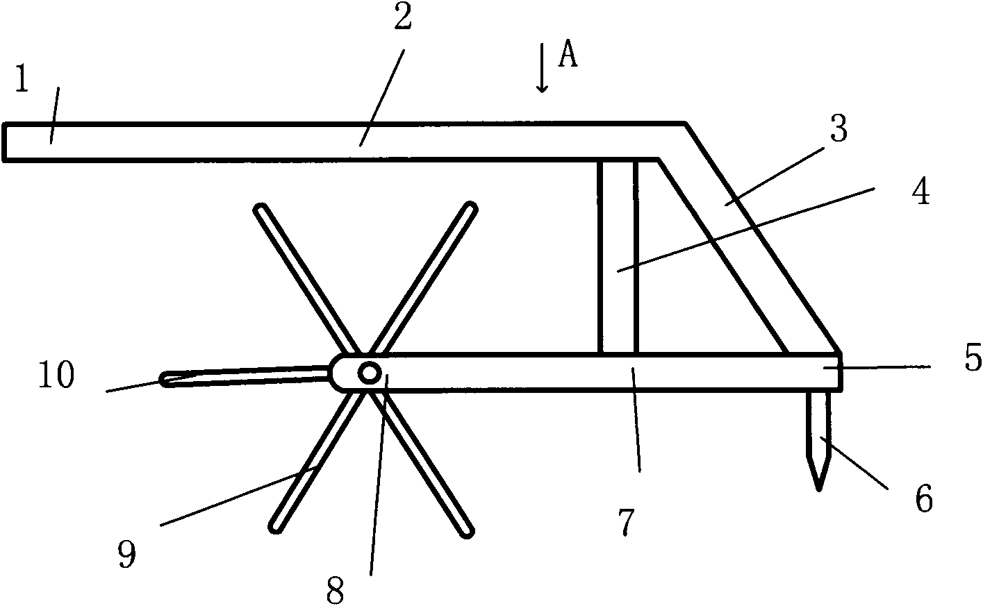 Intensive farming raker with rolling cage