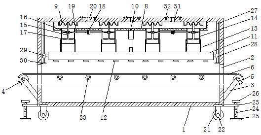 Drying device for carton printing and using method