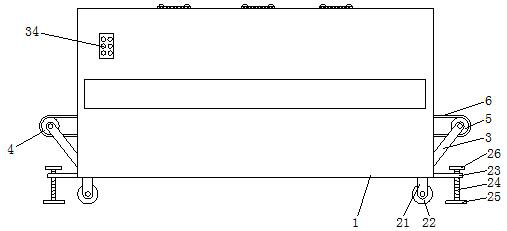 Drying device for carton printing and using method