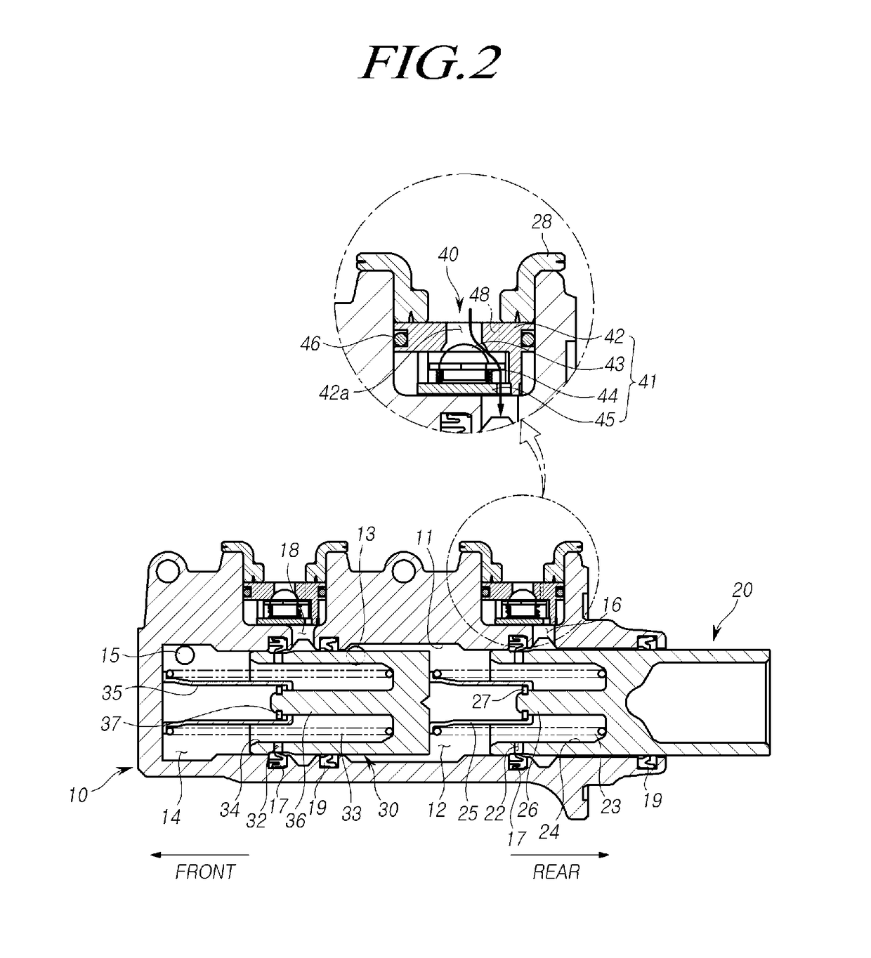 Master cylinder for brake system