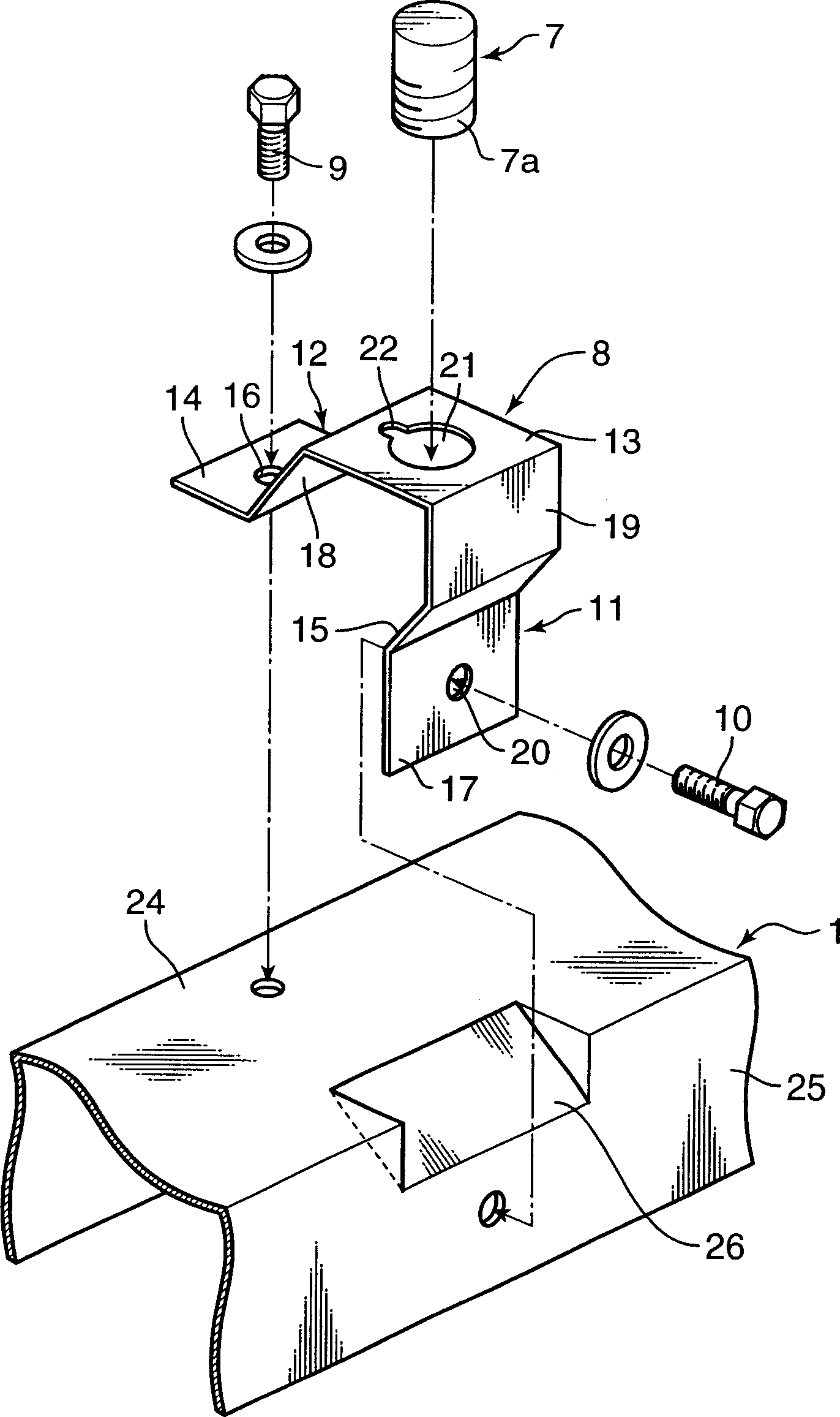 Hood stopper structure for automobile