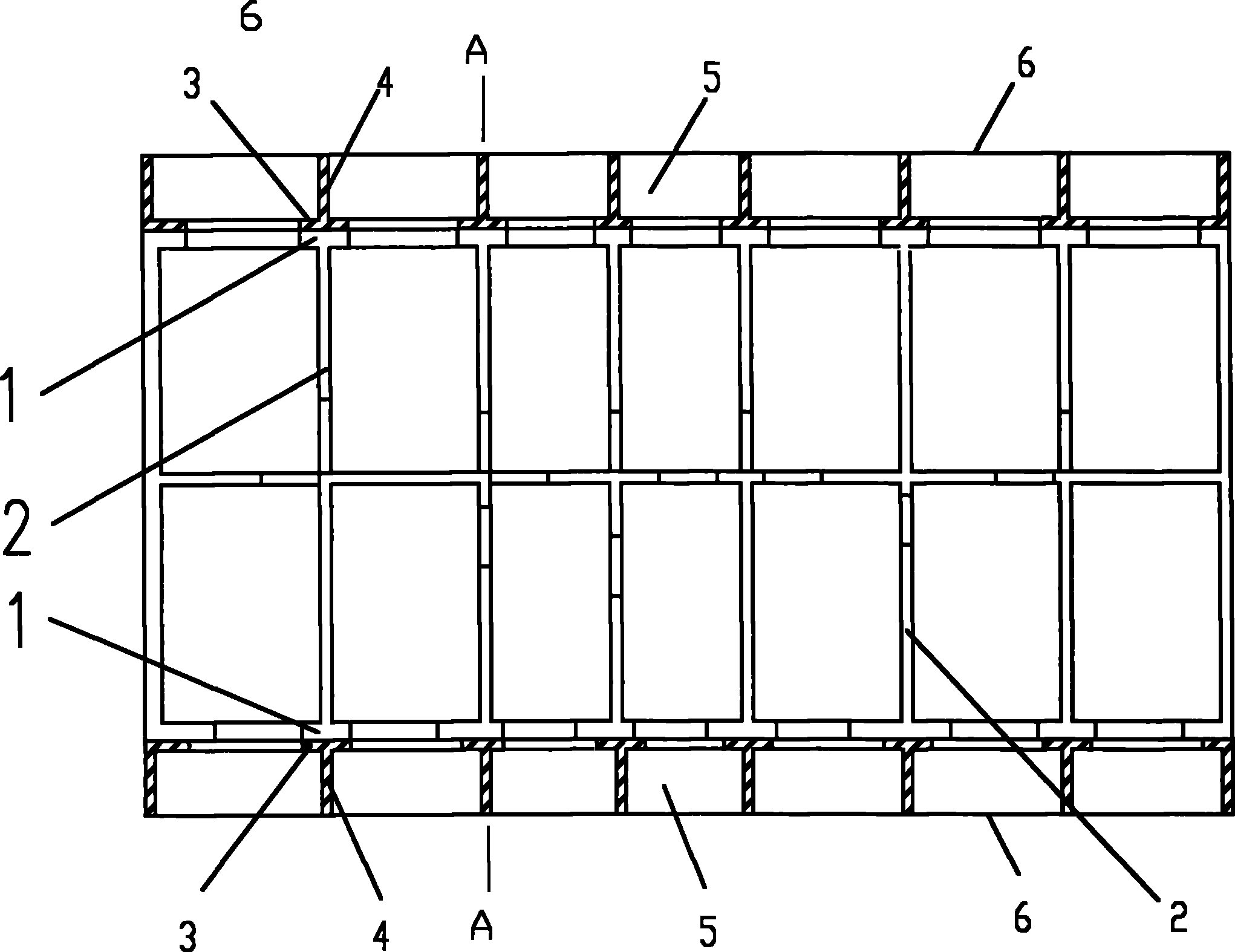 Anti-seismic reinforcing structure and method of old brickwork building