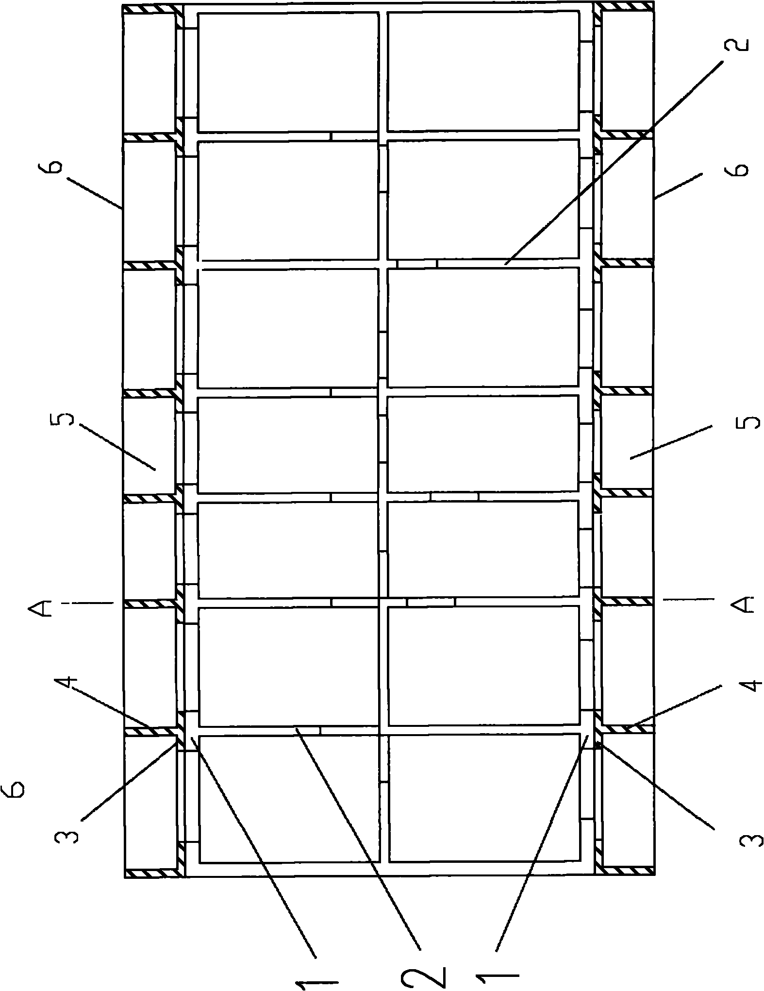 Anti-seismic reinforcing structure and method of old brickwork building