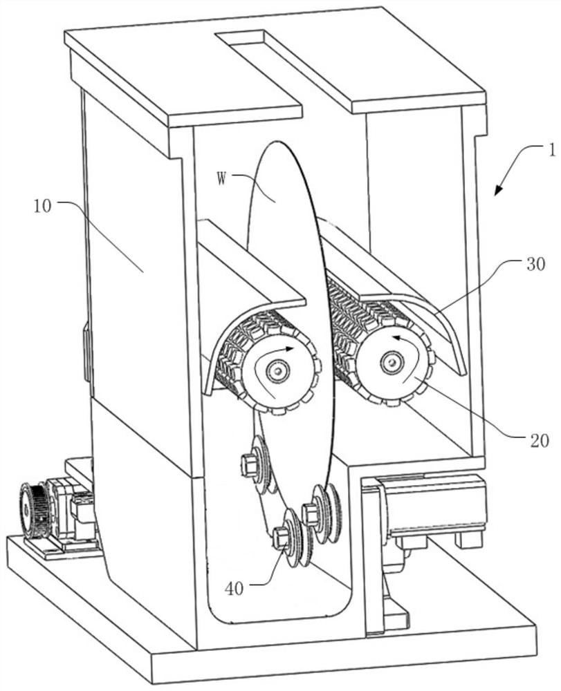 Wafer washing device