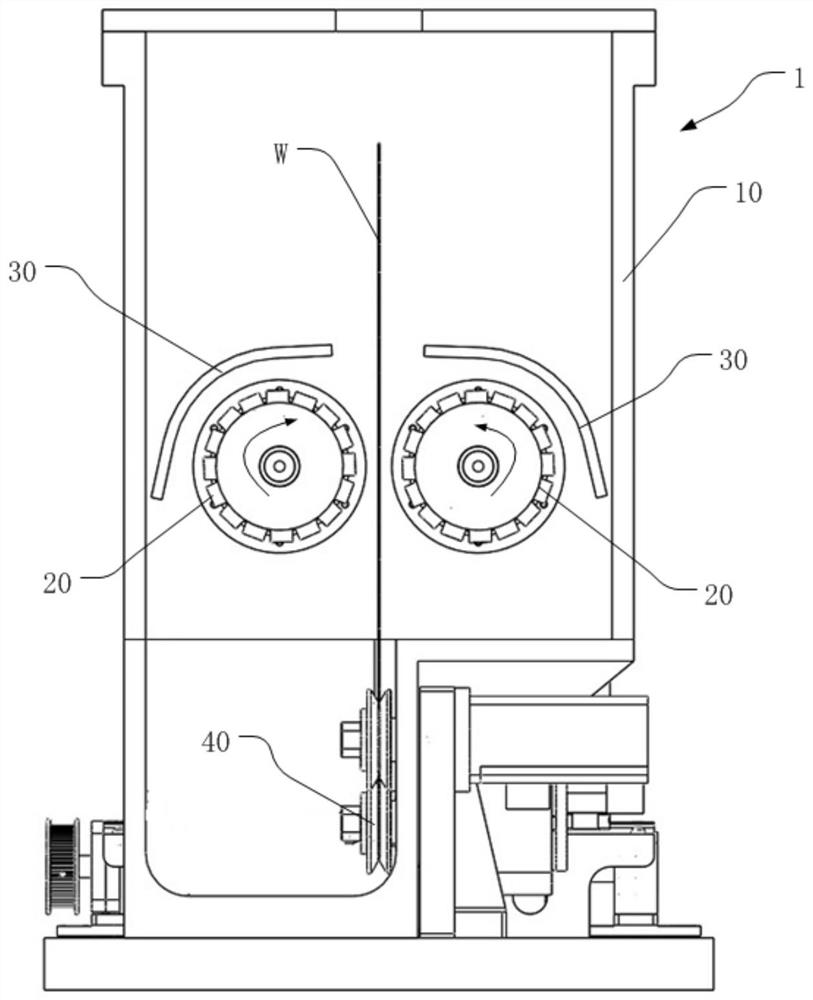 Wafer washing device