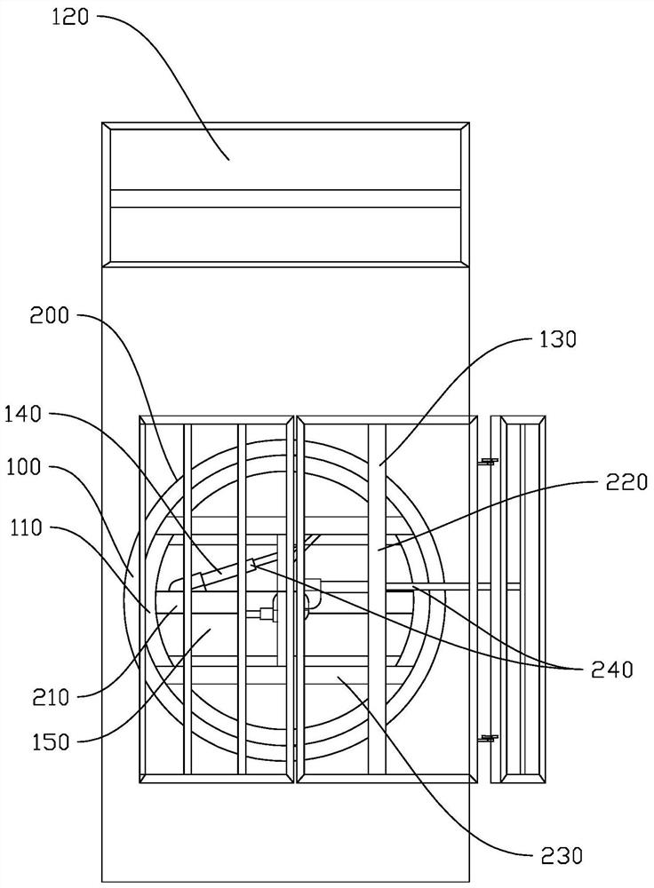 Rotating device and nursing bed