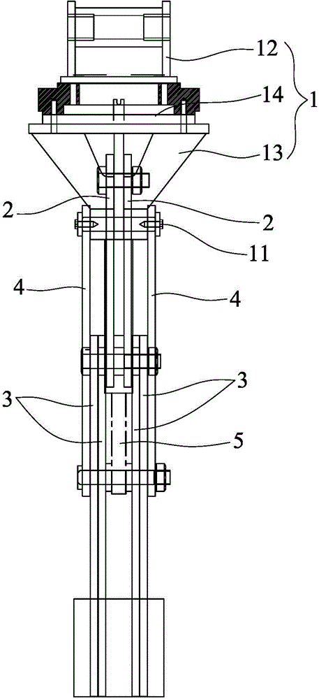 Mounting fixture of cement roadbed guardrail