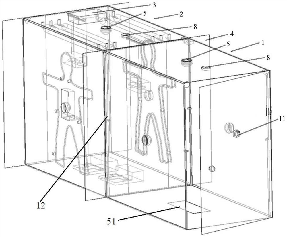 A protective clothing automatic donning device and method thereof