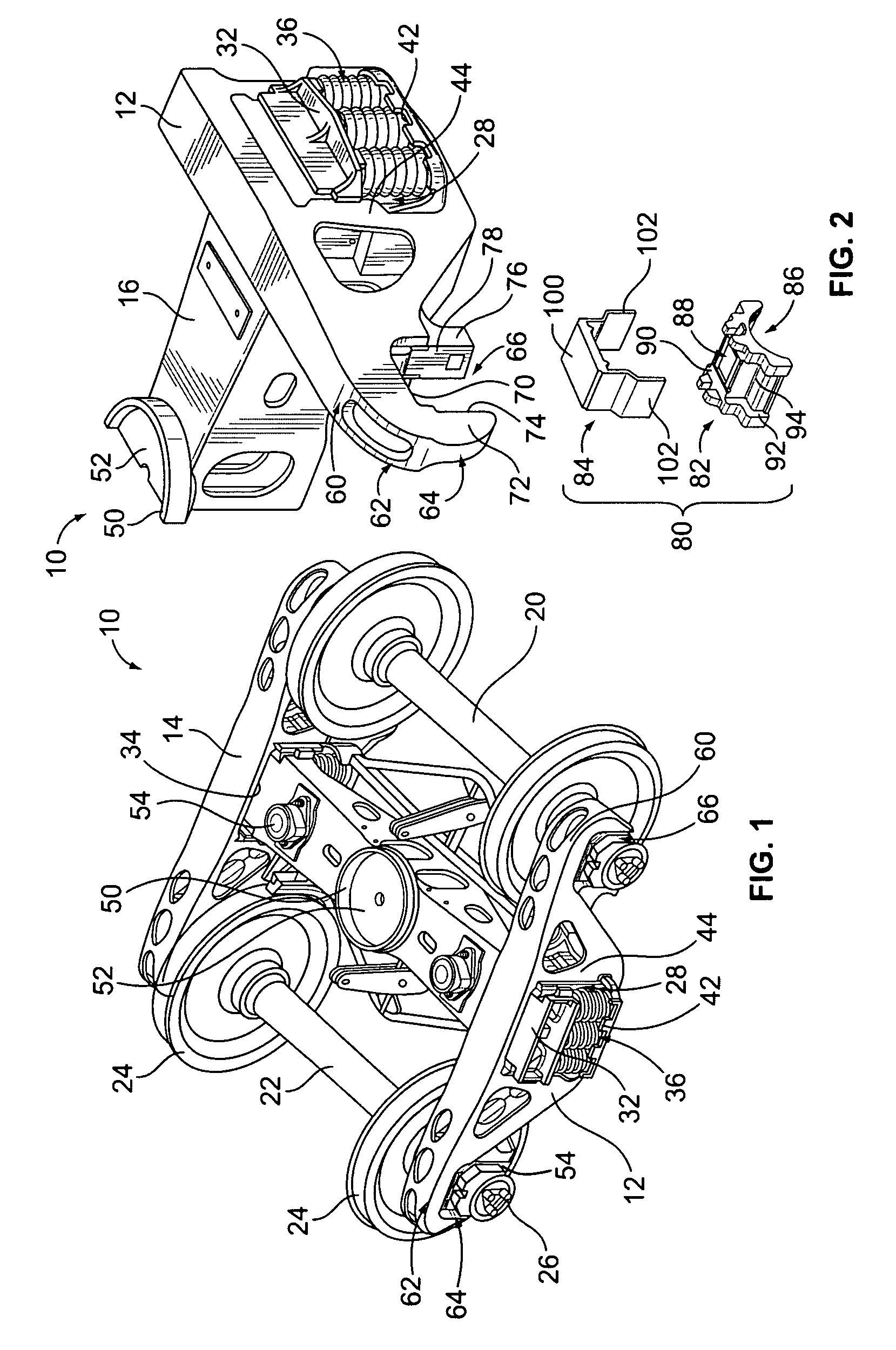 Railway truck pedestal bearing adapter