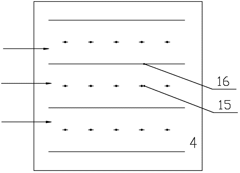 Double-row filter bag embedded type electric bag compound dust catcher with electric field area at front stage