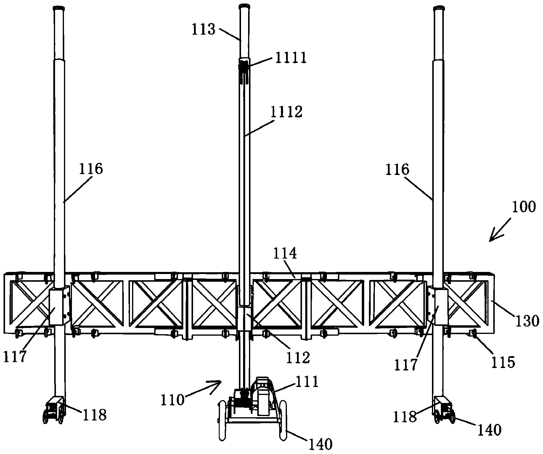 Walling method and walling device