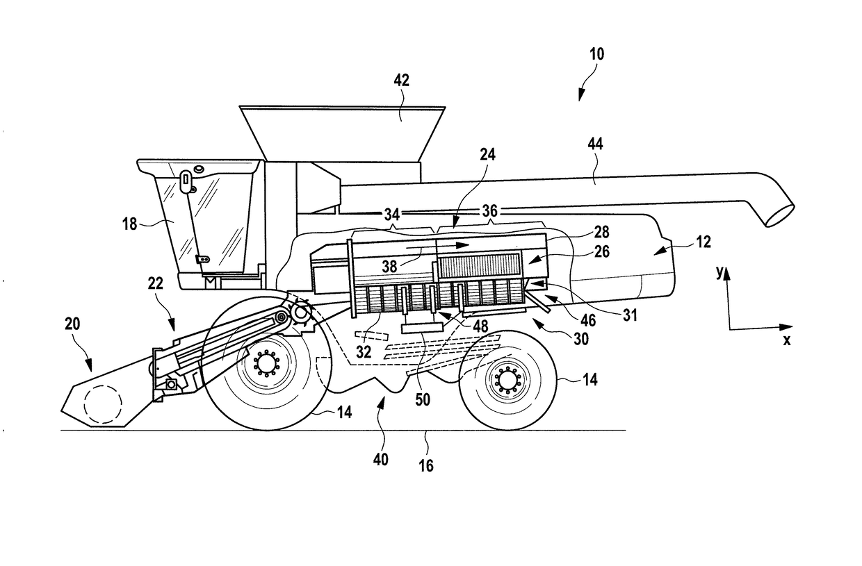 Device for Processing Harvested Crops and Method for Controlling the Flow of a Harvested Crop in the Device