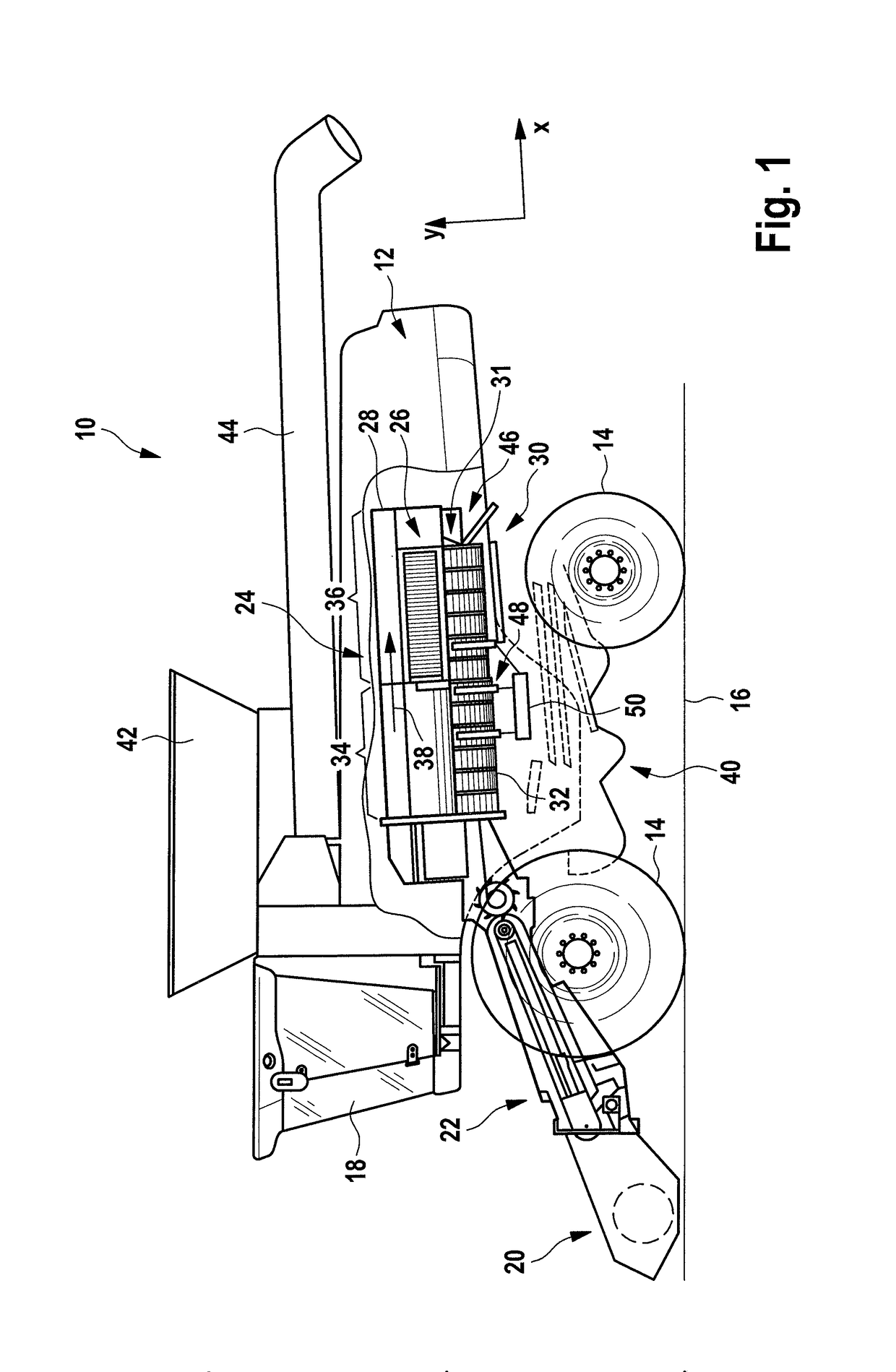 Device for Processing Harvested Crops and Method for Controlling the Flow of a Harvested Crop in the Device