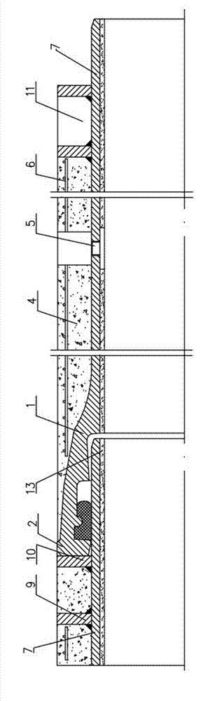 Encased concrete nodular cast iron pipe