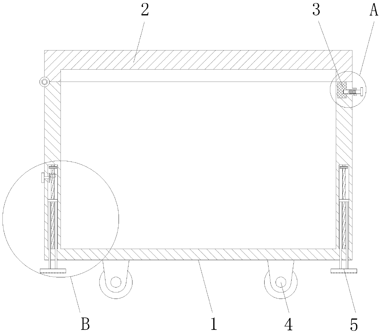 Storage box for art supplies