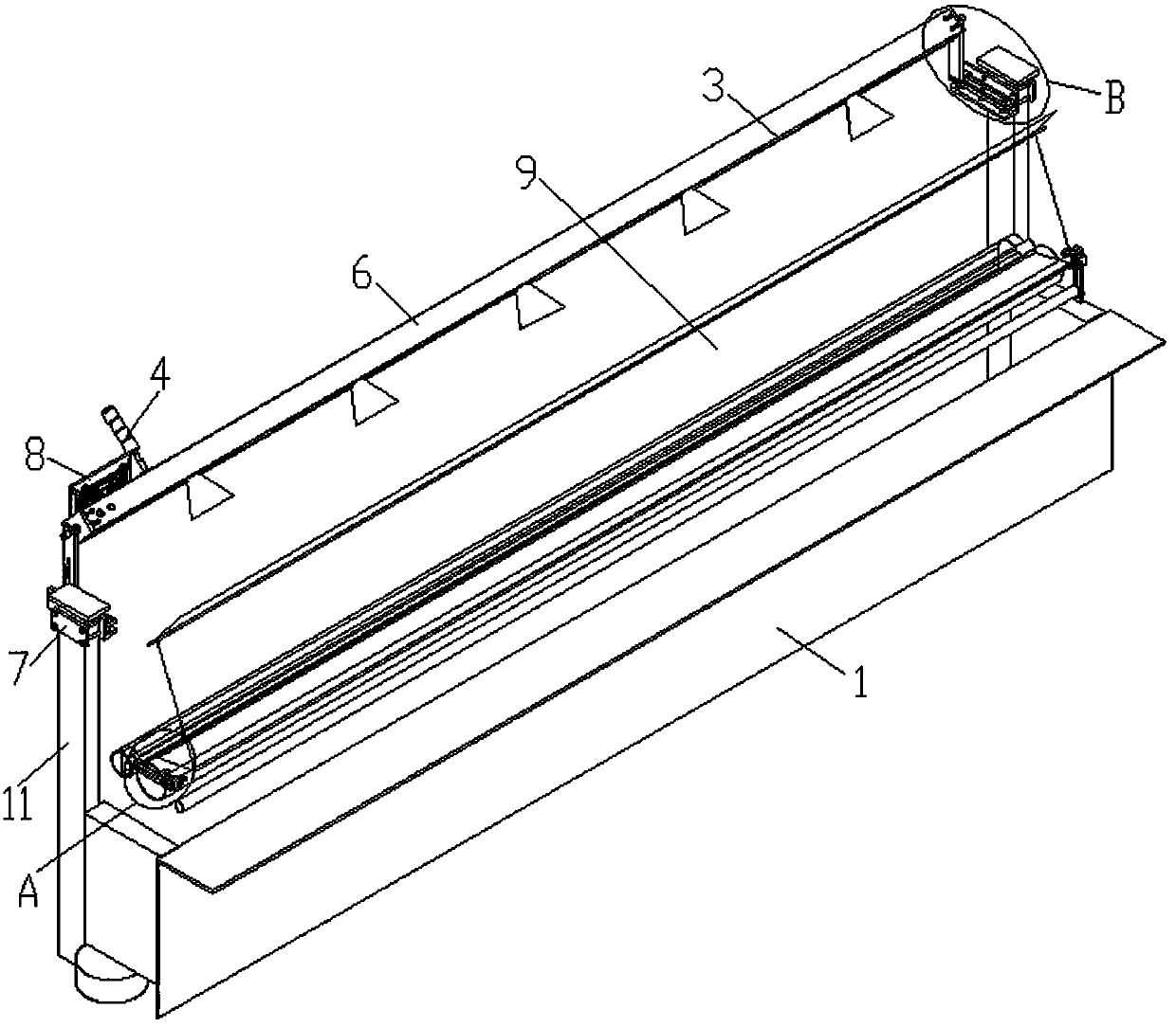 Cloth defect detection device and real-time detection method