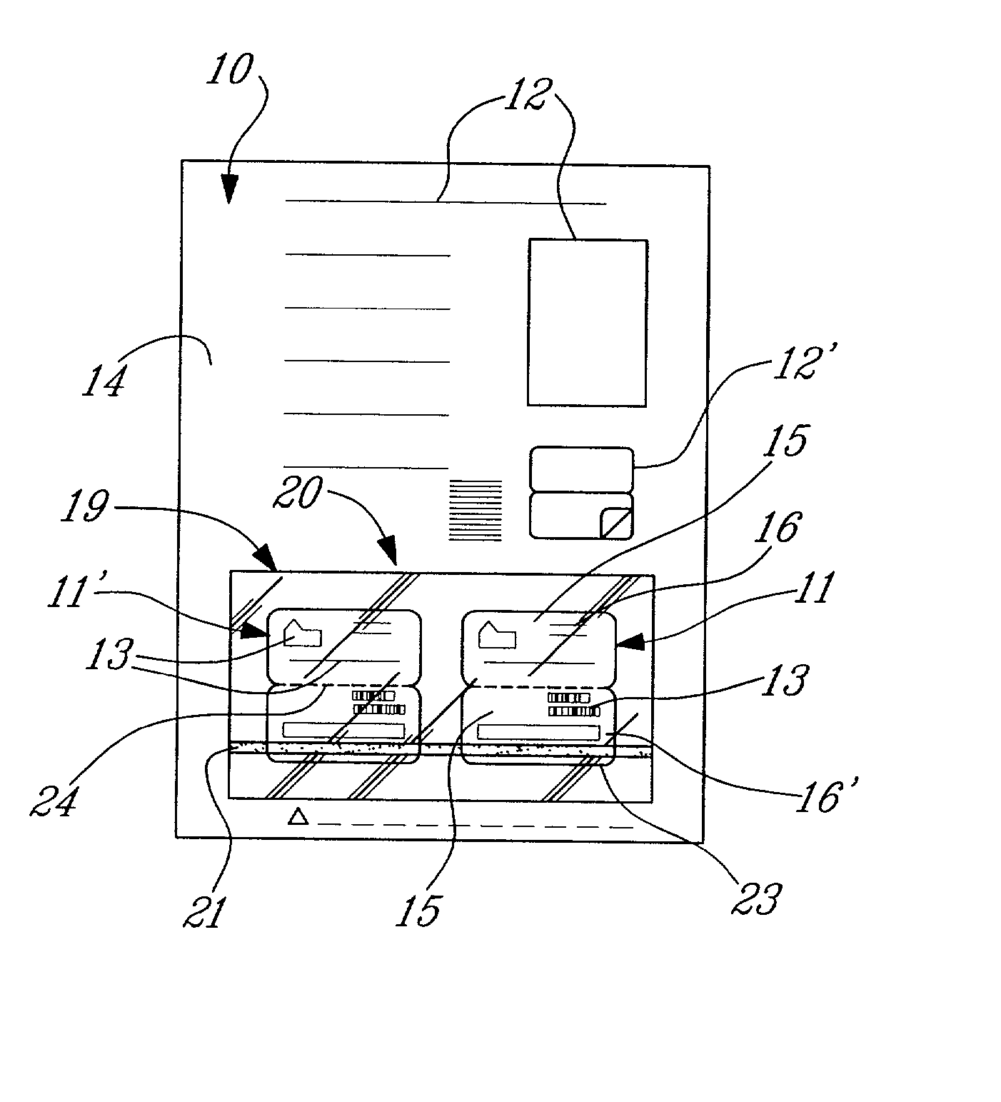 Integrated plasticized card in a paper carrier and method of manufacture