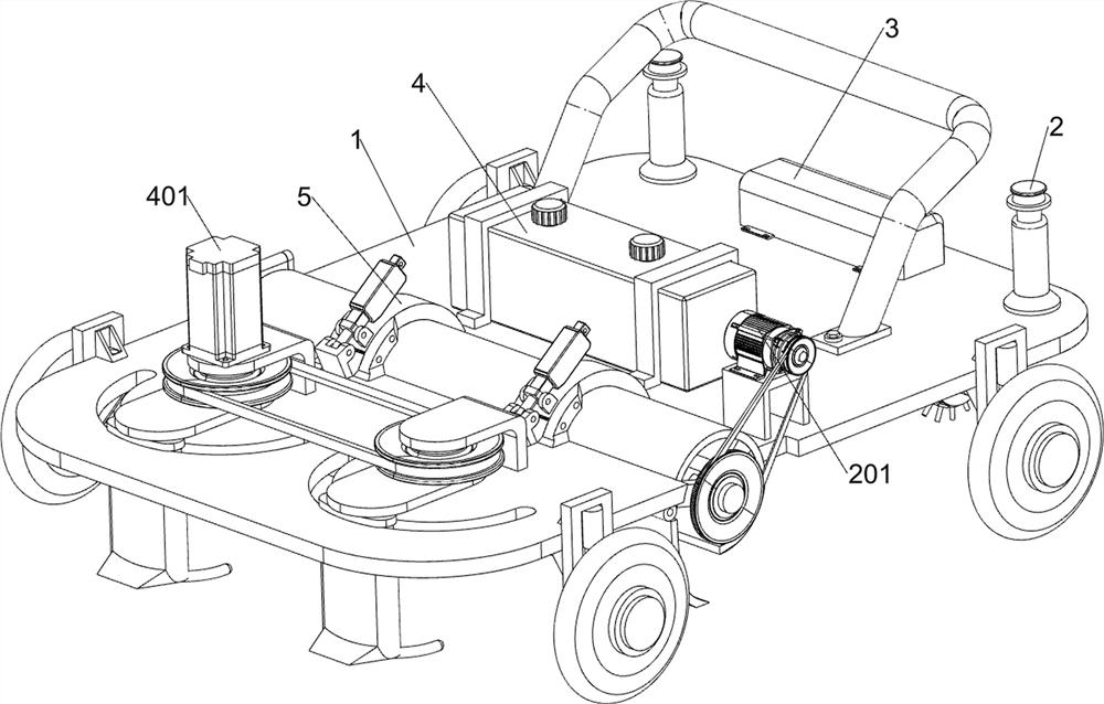 Geotechnical grid laying operation device