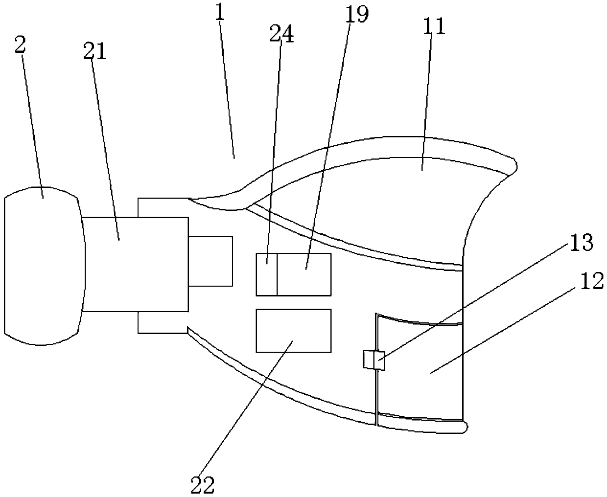 Neck caring device after thyroid operation