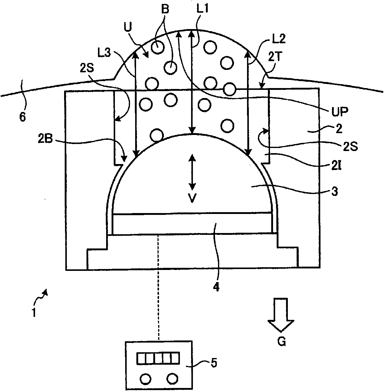 Shot peening device and oscillator for shot peening