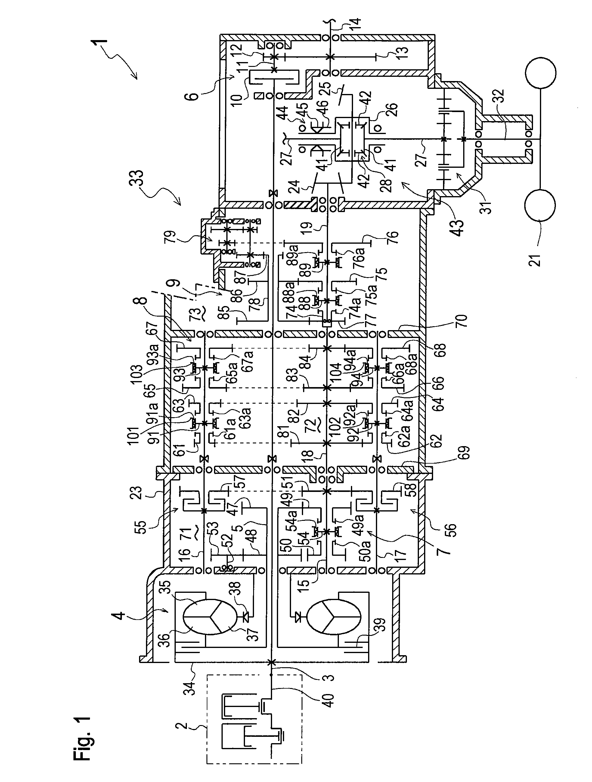 Working Vehicle Transmission System