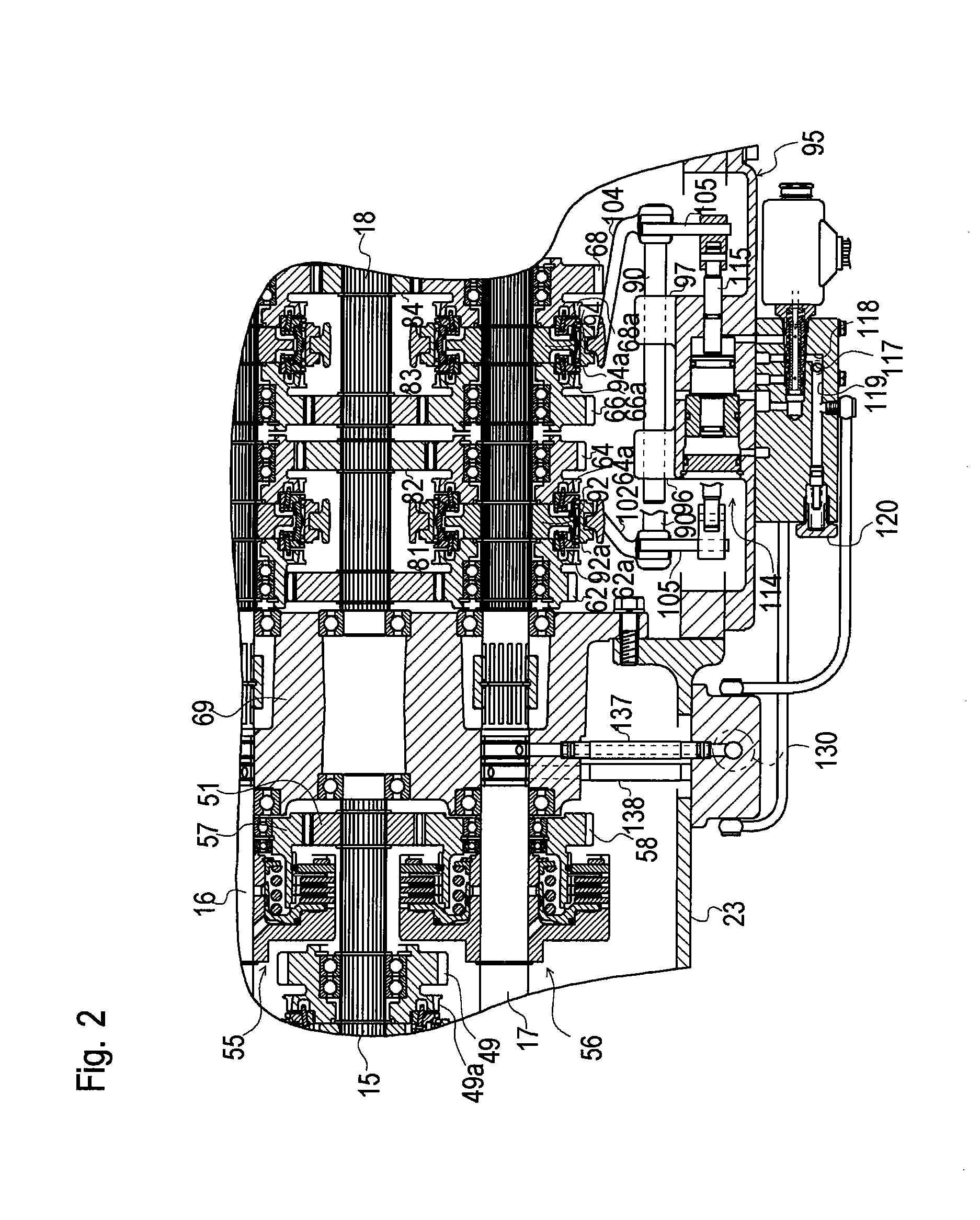 Working Vehicle Transmission System