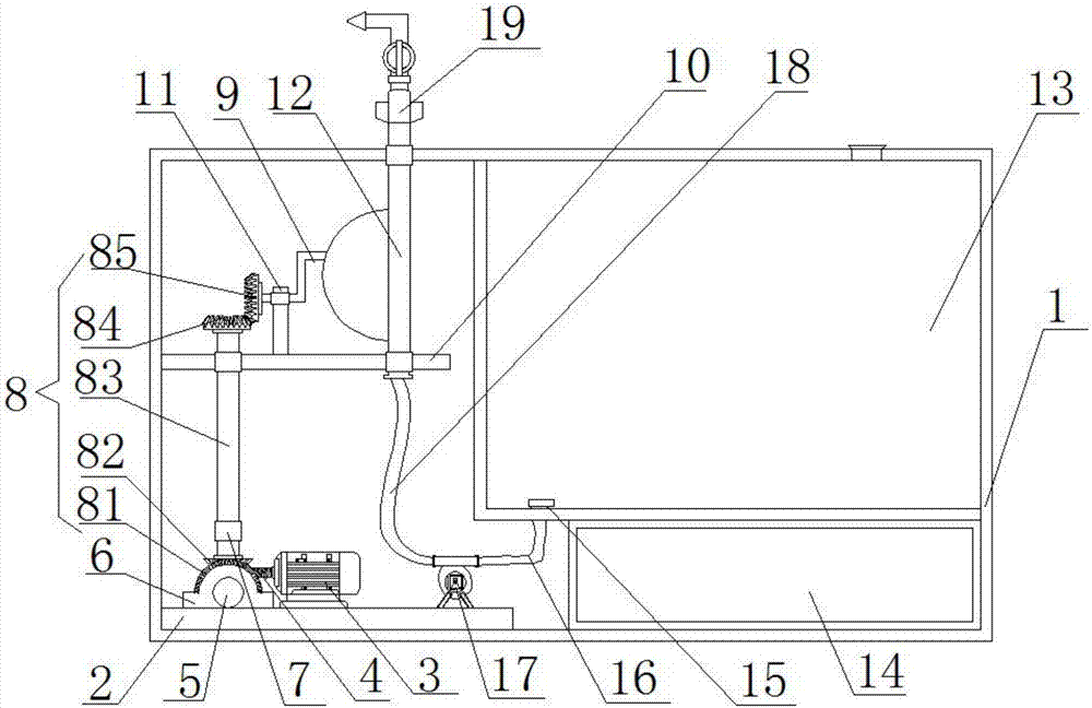 Watering device for new pavements