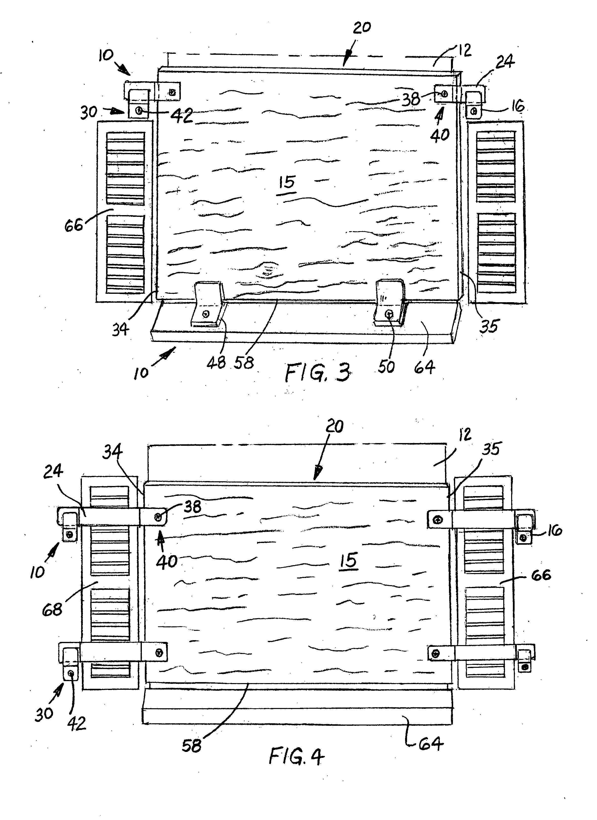 Protective cover assembly for shielding windows during inclement weather conditions