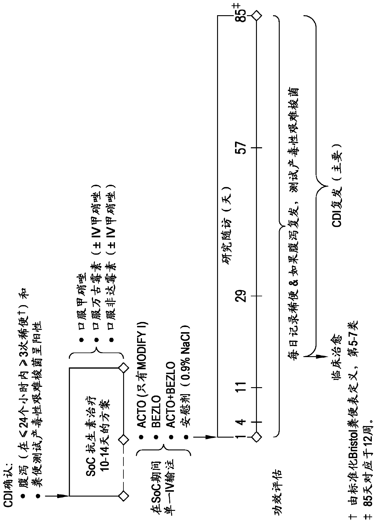 Human genetic markers associated with response to treatments that target clostridium difficile toxin b