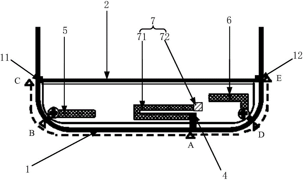 Unbroken metal frame antenna