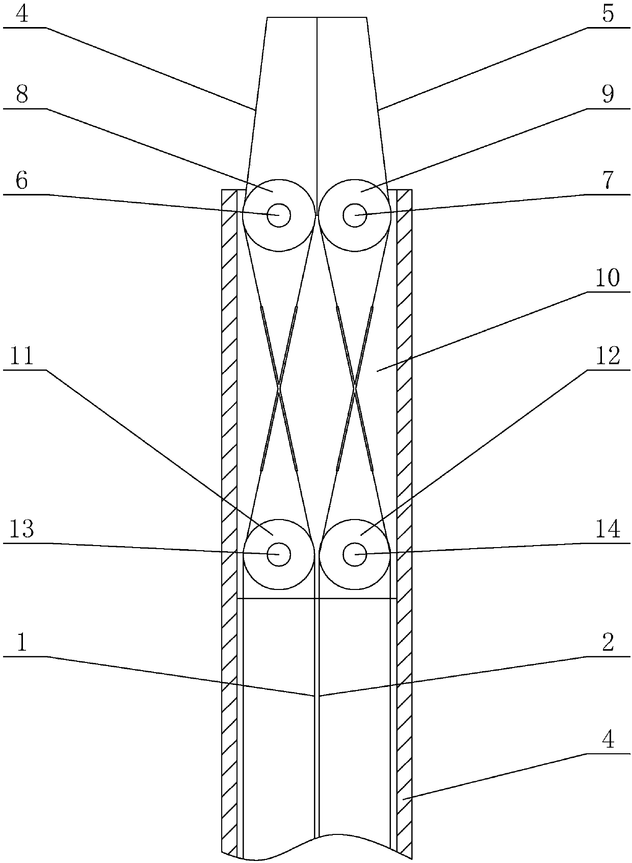 Mechanical arm with shearing function for abdominal surgery