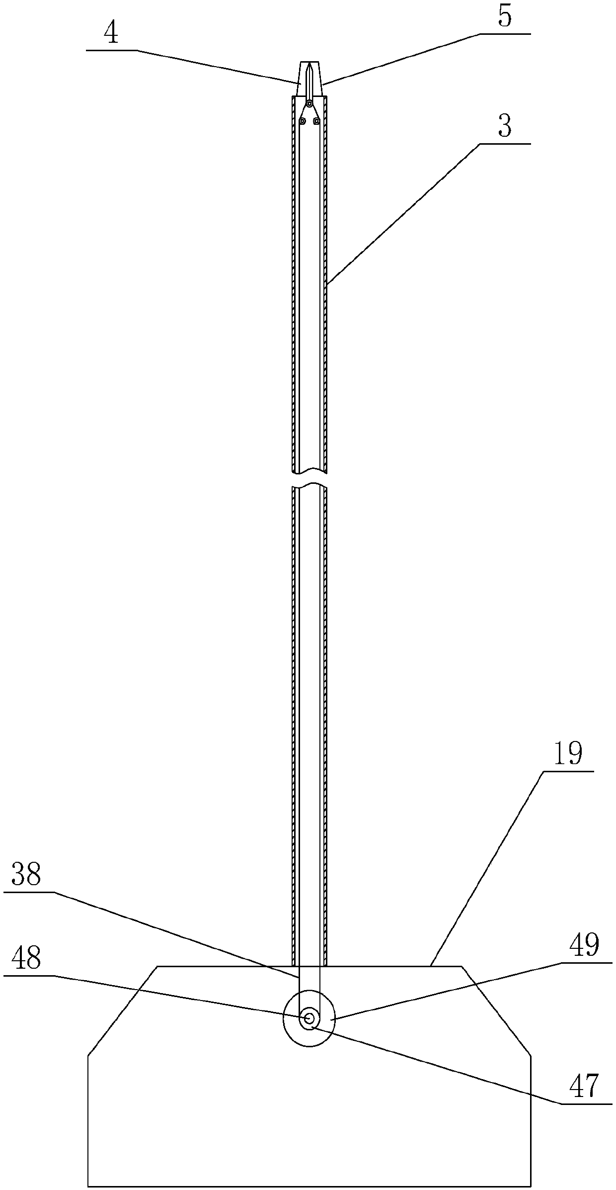 Mechanical arm with shearing function for abdominal surgery