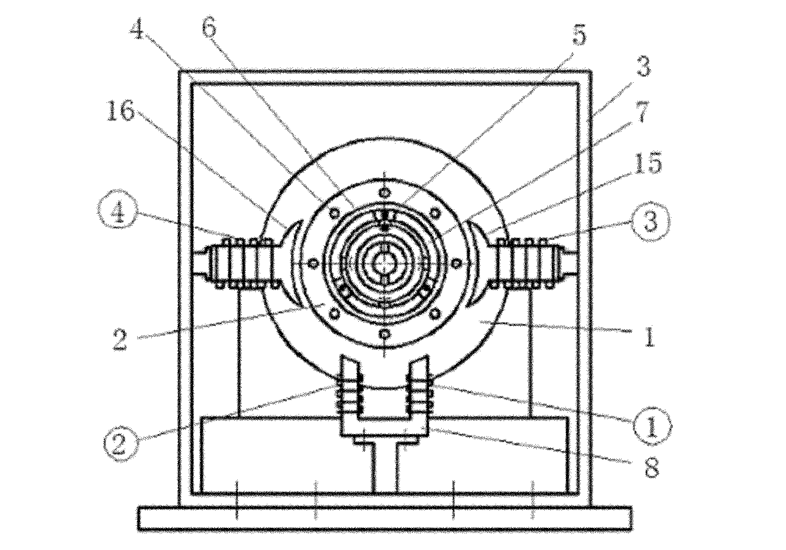 Non-contact electromagnetic loading device for high speed electric spindle